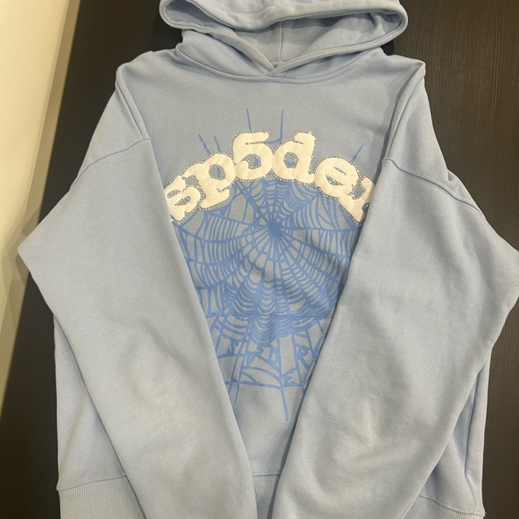 Blue Spider Graphic Sweatshirt - Picture 3 of 4